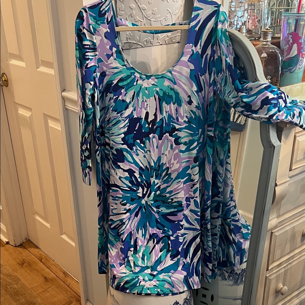 Lilly Pulitzer Emma Dress in Off Tropic EEEUC